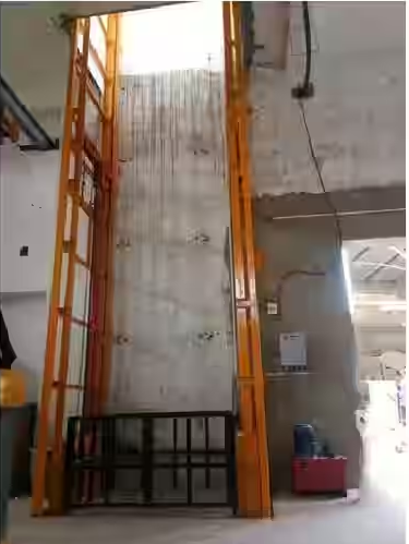 lift tech double mast hydraulic goods lift